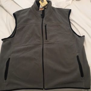Timberland Grey Fleece Vest, NWT, Size XL